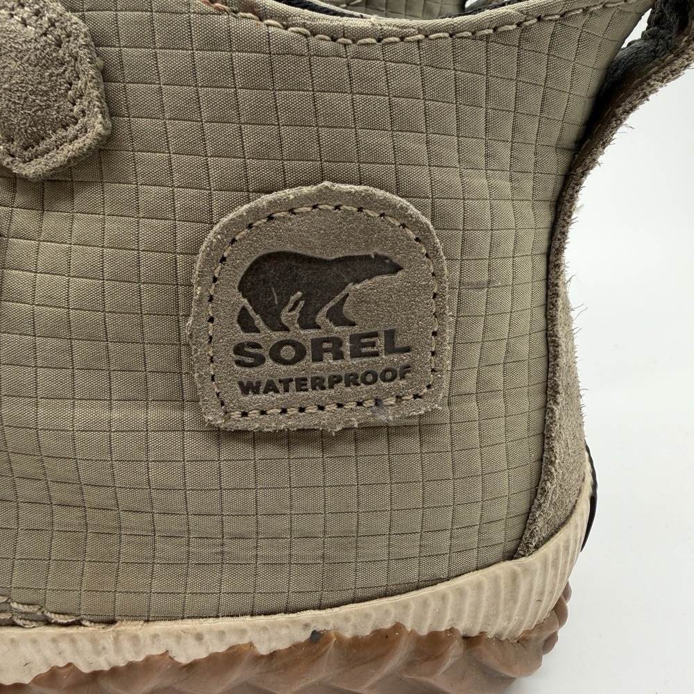 Sorel Rain Boot Womens Sz 9.5 Beige Blue Out N About Waterproof - Picture 2 of 8
